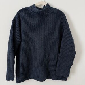 LOFT Womens Deep Blue Turtleneck Sweater